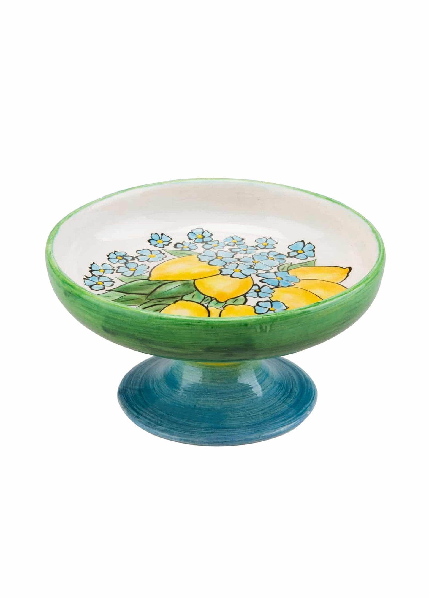 Green-Edged Footed Cake Service