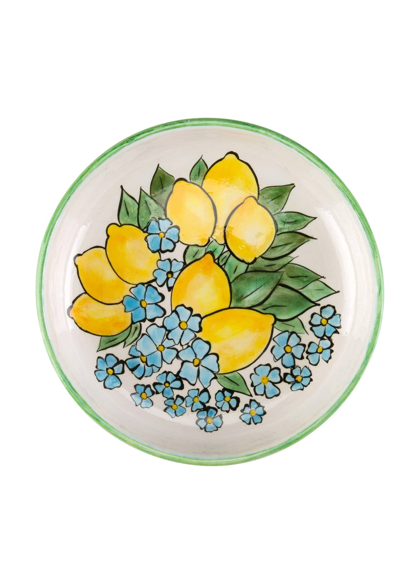 Green-Edged Footed Cake Service