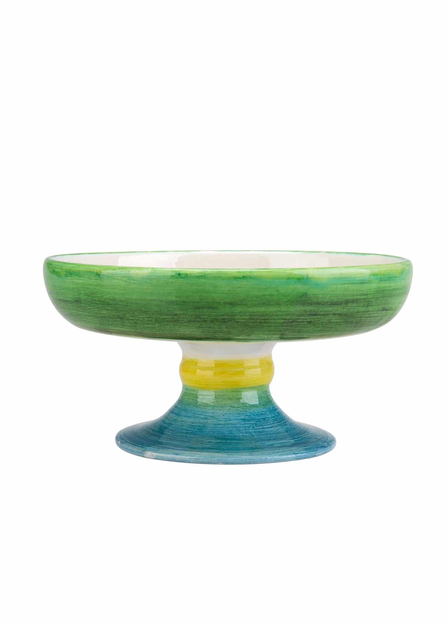 Green-Edged Footed Cake Service