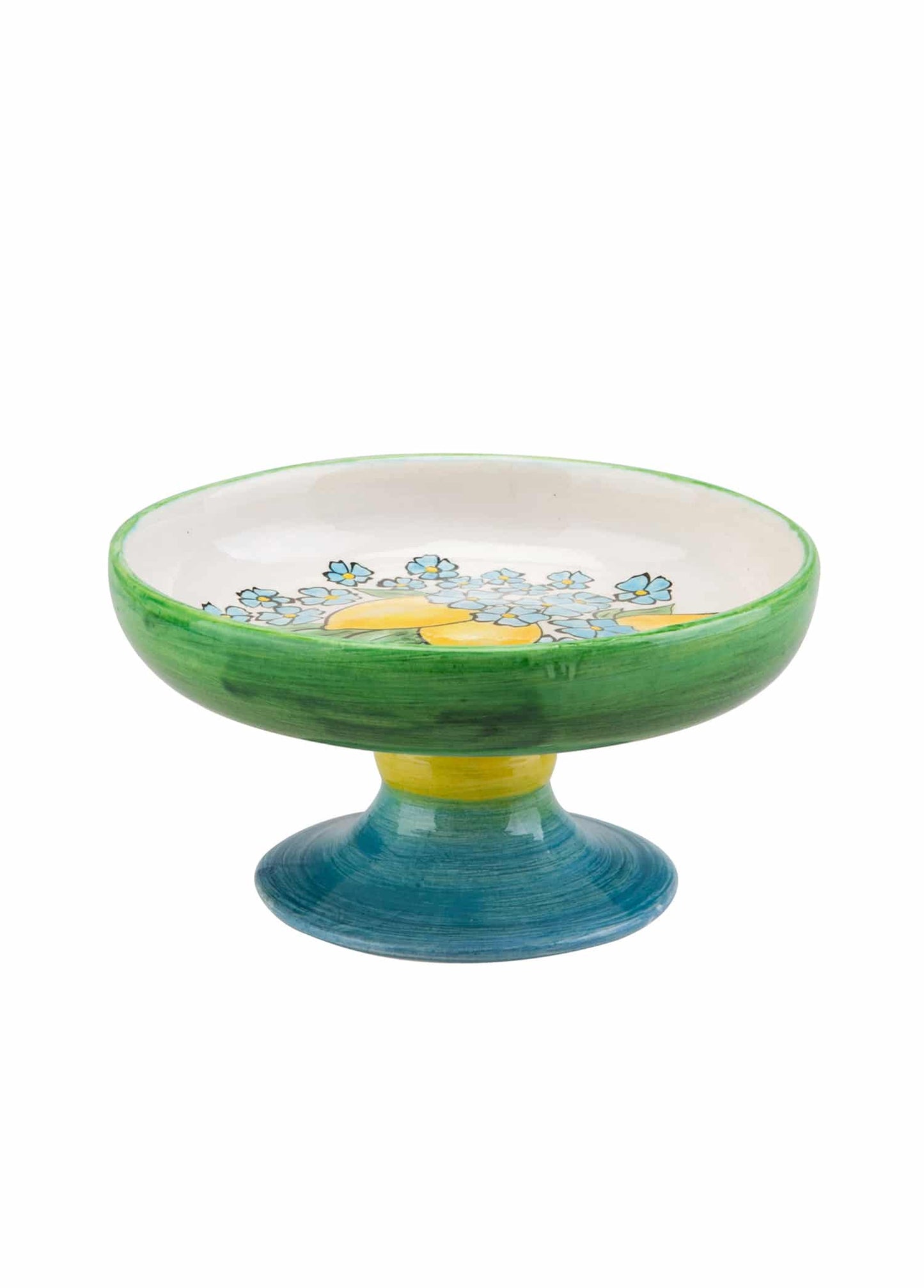 Green-Edged Footed Cake Service