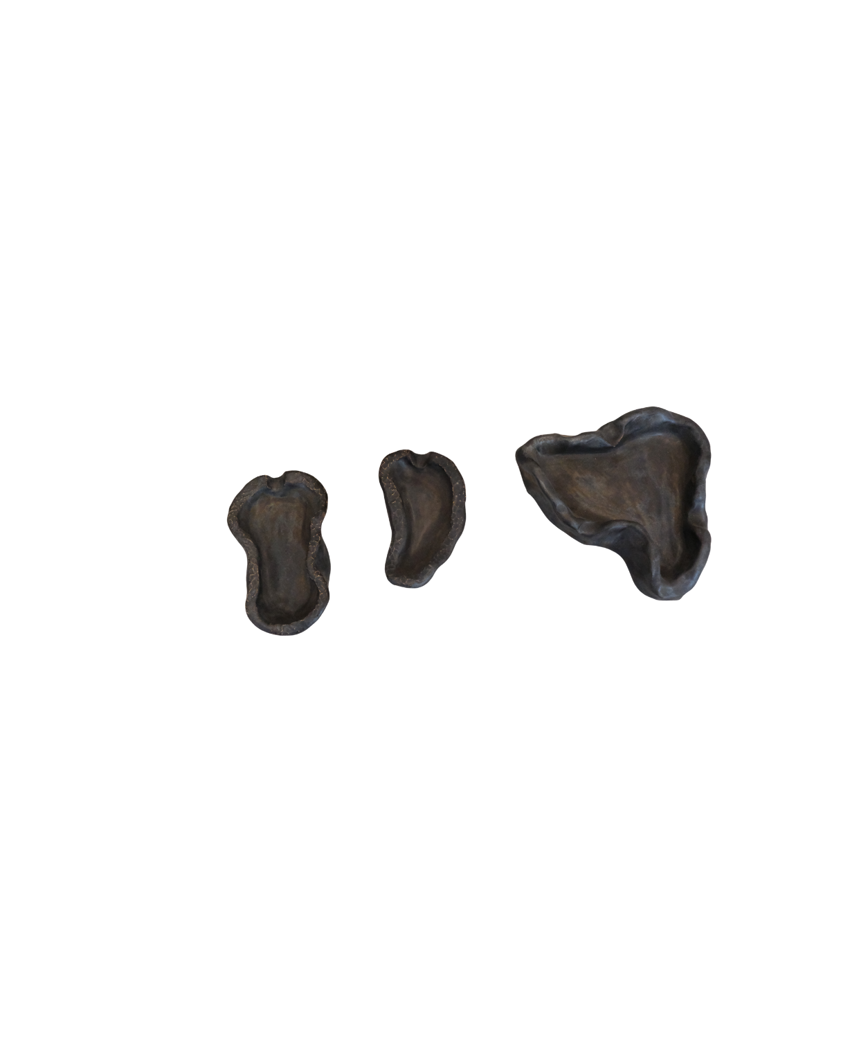 Ashdrop Handmade Black Oval Ceramic Ashtray