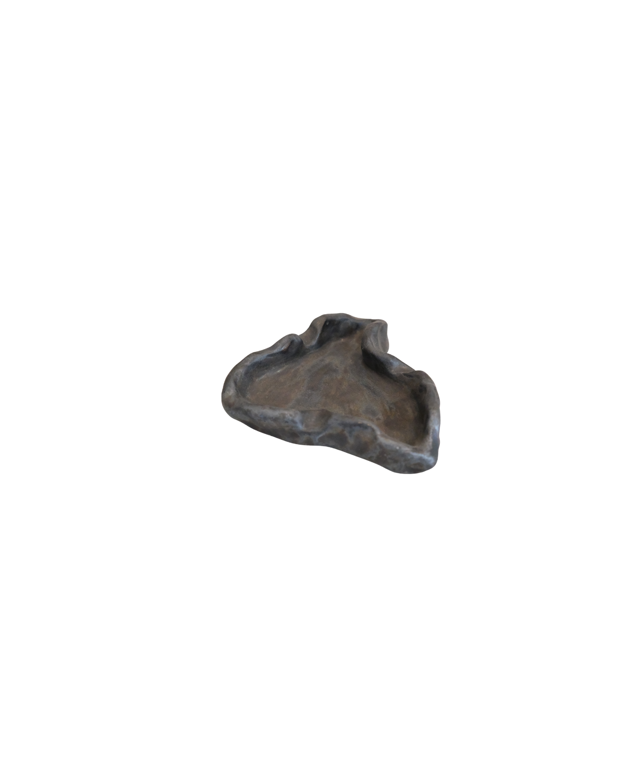 Ashdrop Handmade Black Oval Ceramic Ashtray