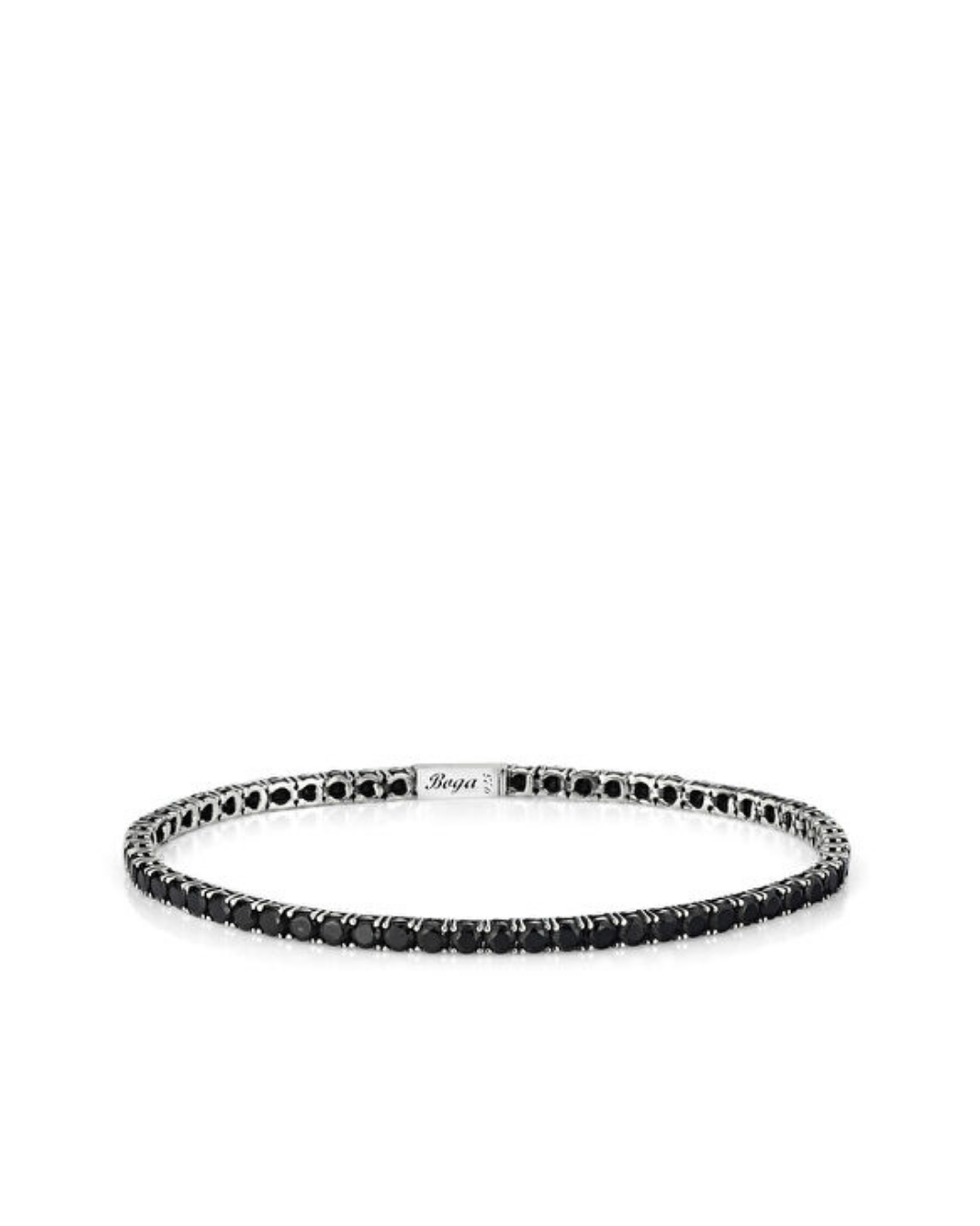 B Lock Tennis Black Men's Bracelet