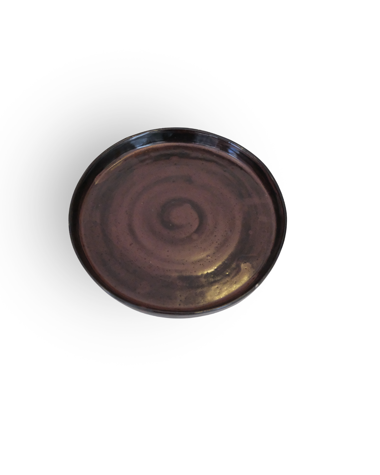 Garnet Hue Handmade Deep Red Ceramic Plate