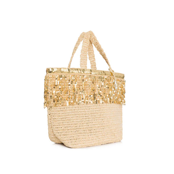 Maxi Loulou In Gold Sequin