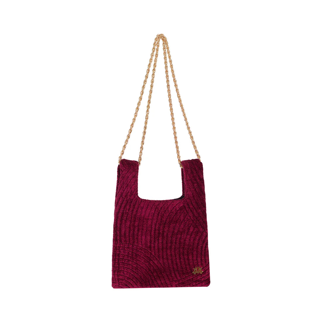Micro Ines In Vivid Burgundy Silk Velvet