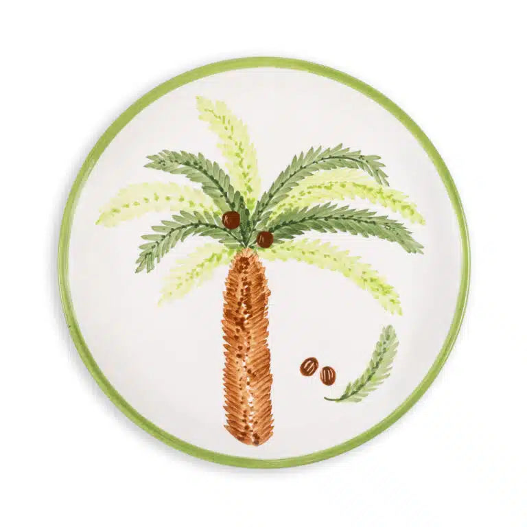 Palm Beach Seramik Yeşil Yemek Tabağı