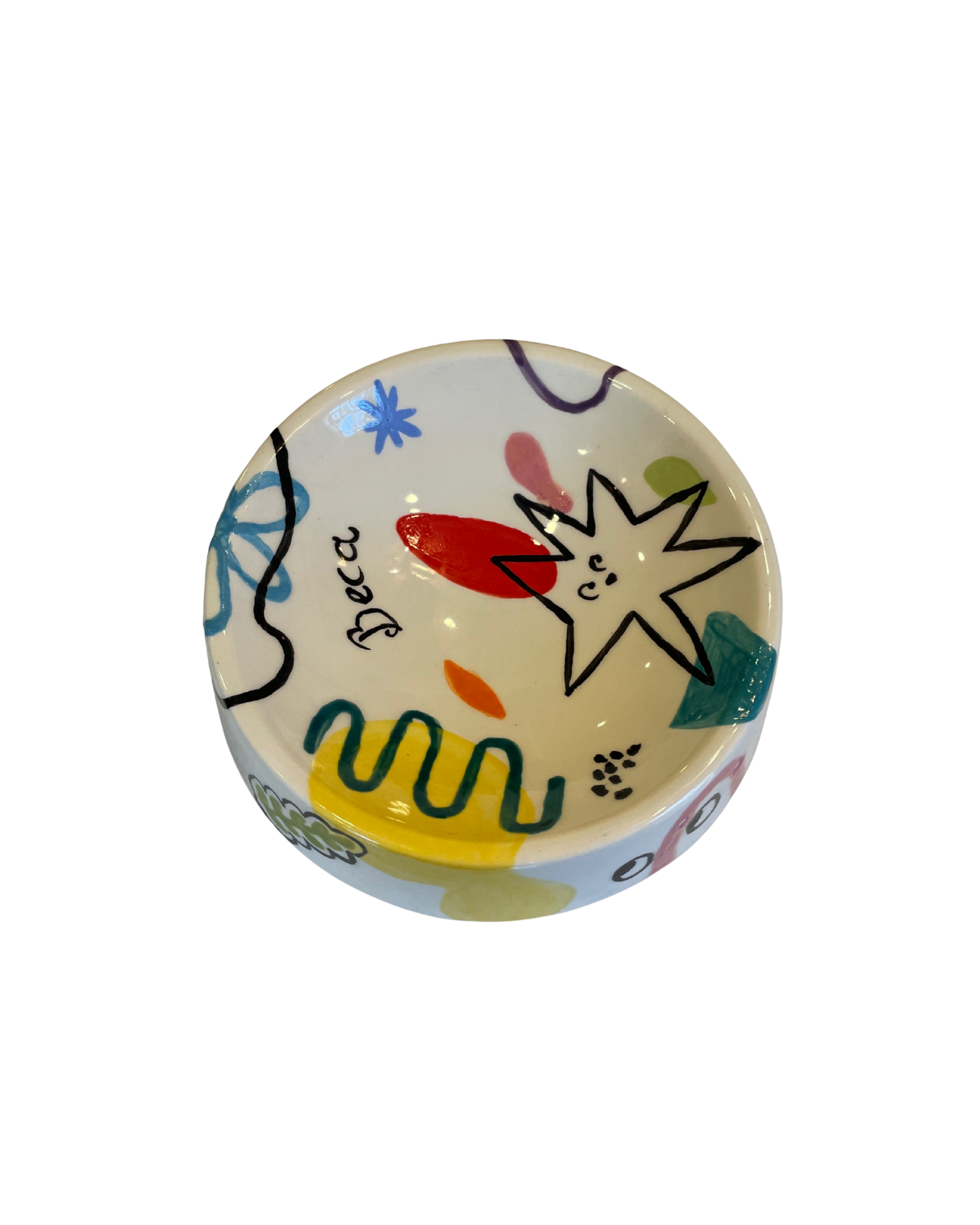 Pawfect Mood Multicolor Ceramic Dog Bowl