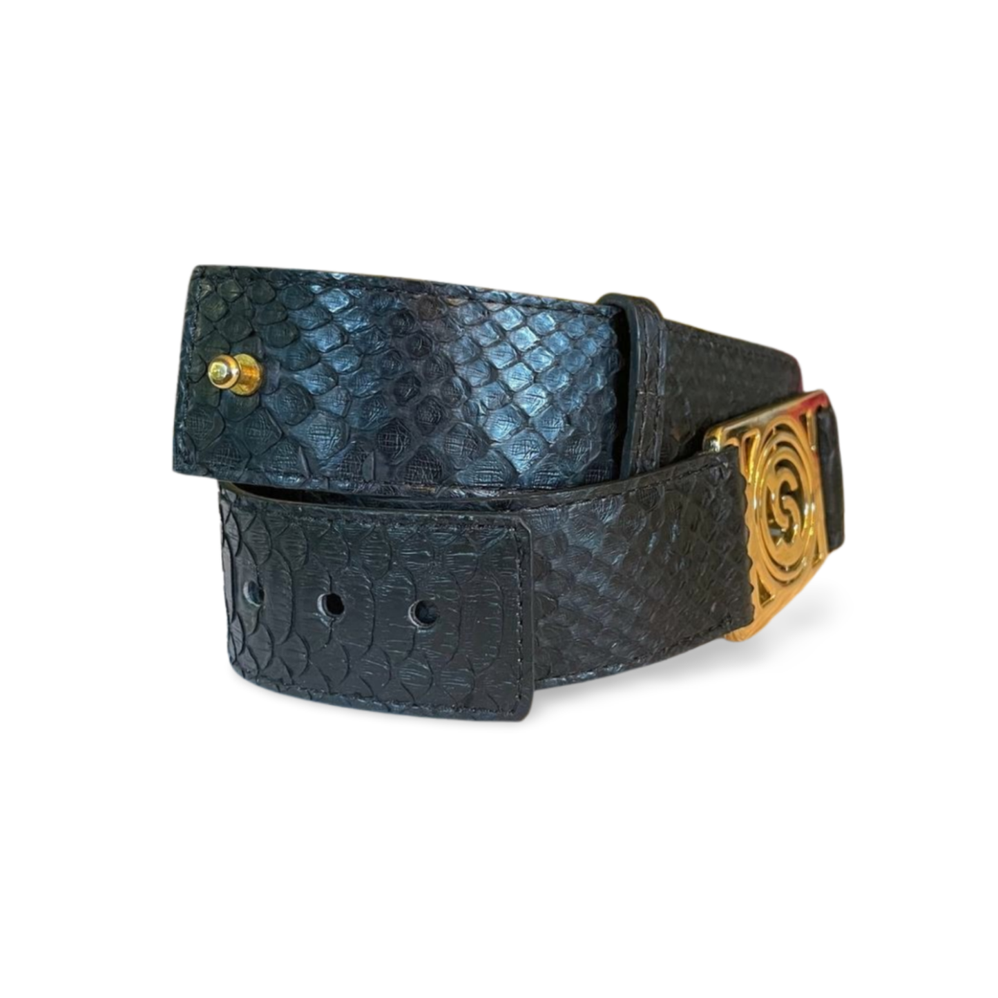 Roxan. Belt with Italian Python Leather