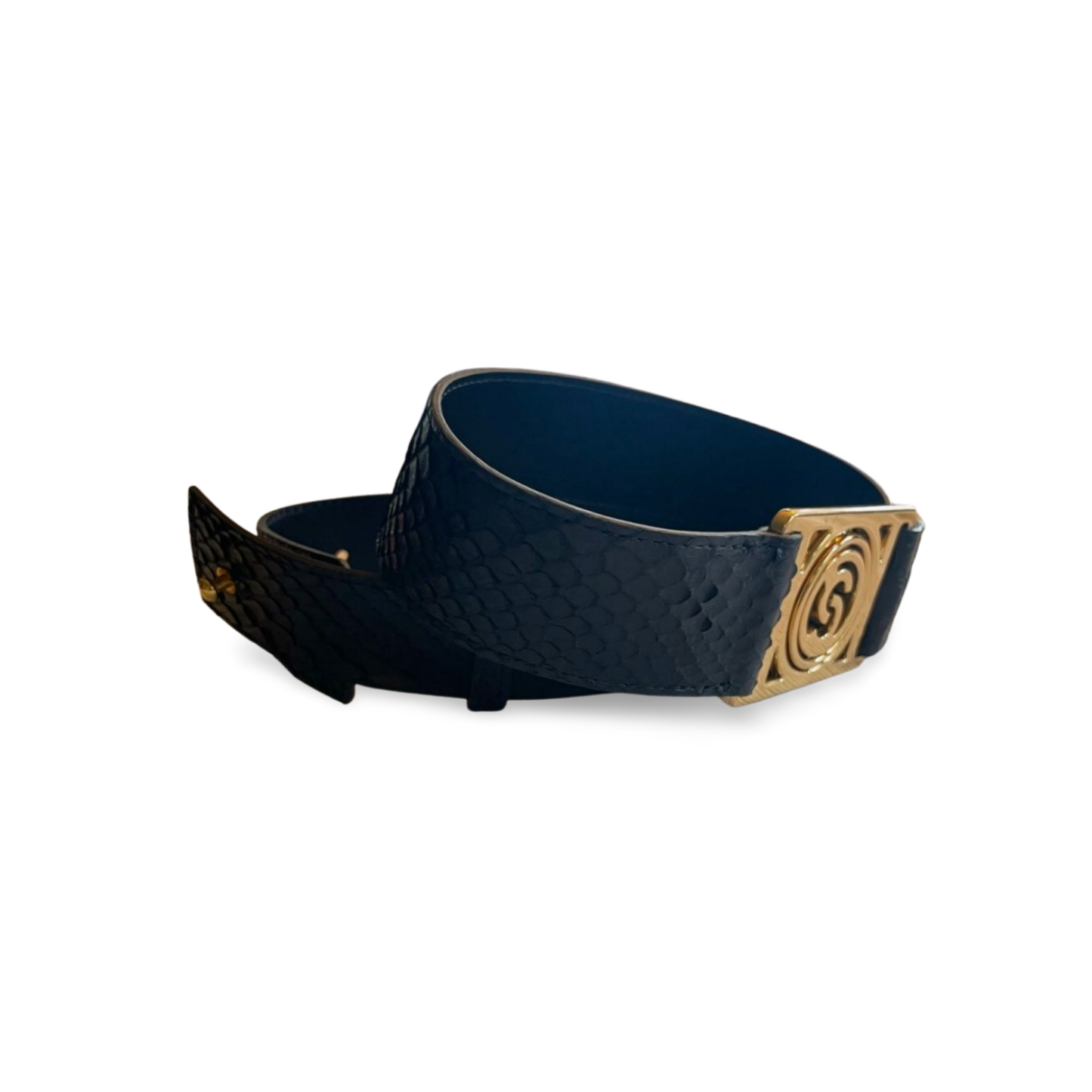 Roxan. Belt with Italian Python Leather