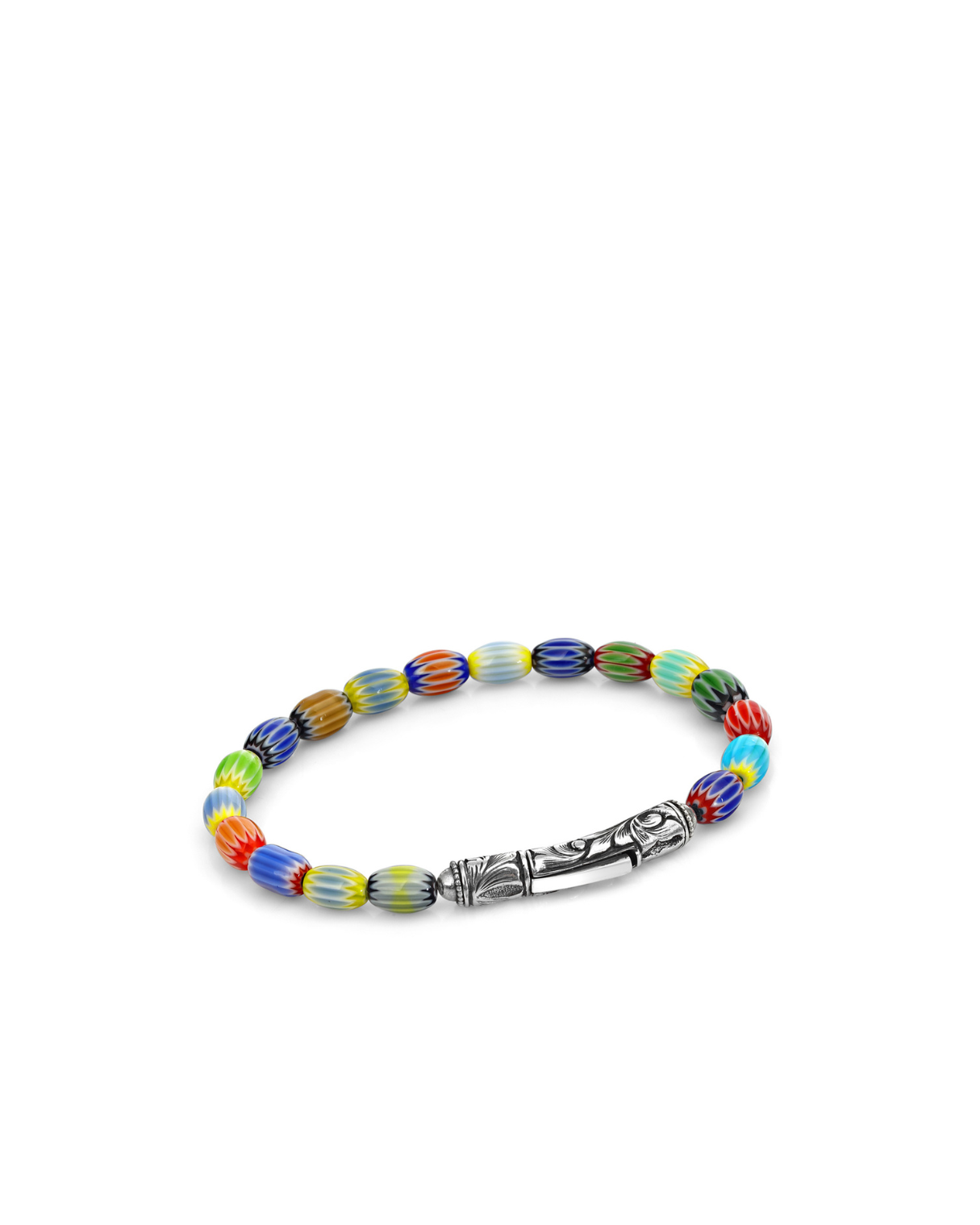 SL Ms Long Murano Men's Silver Bracelet
