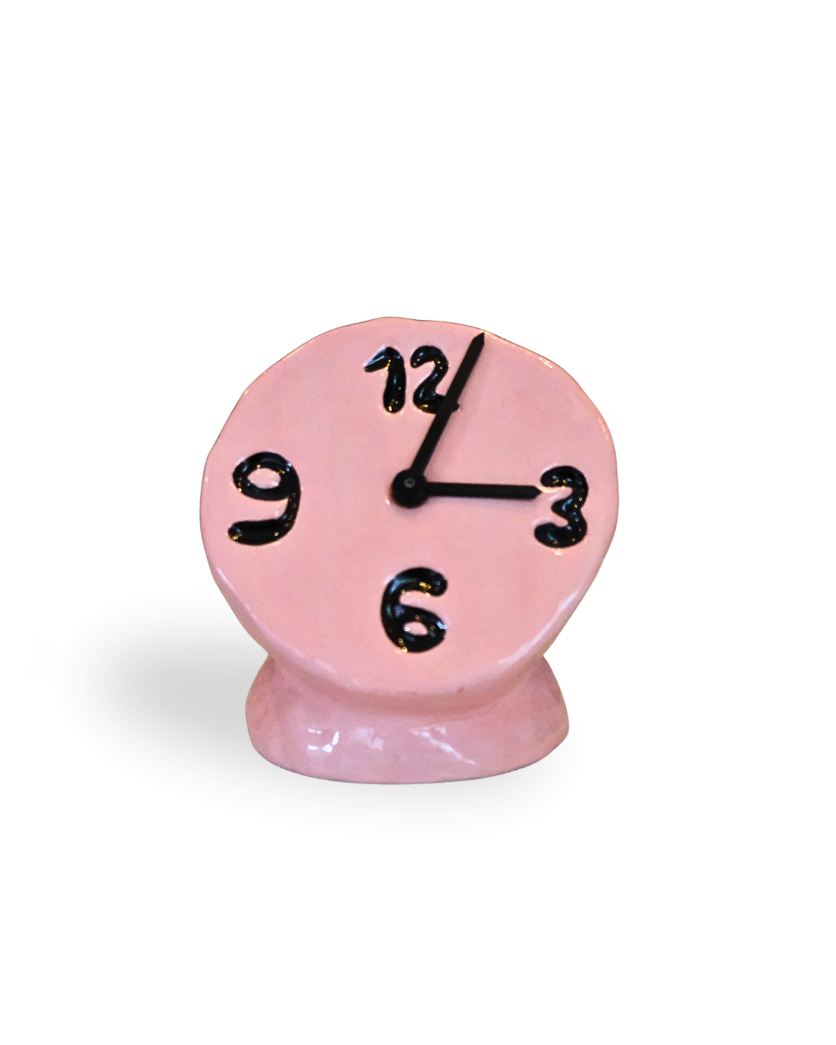 TIK TAK Handmade Blue Ceramic Clock