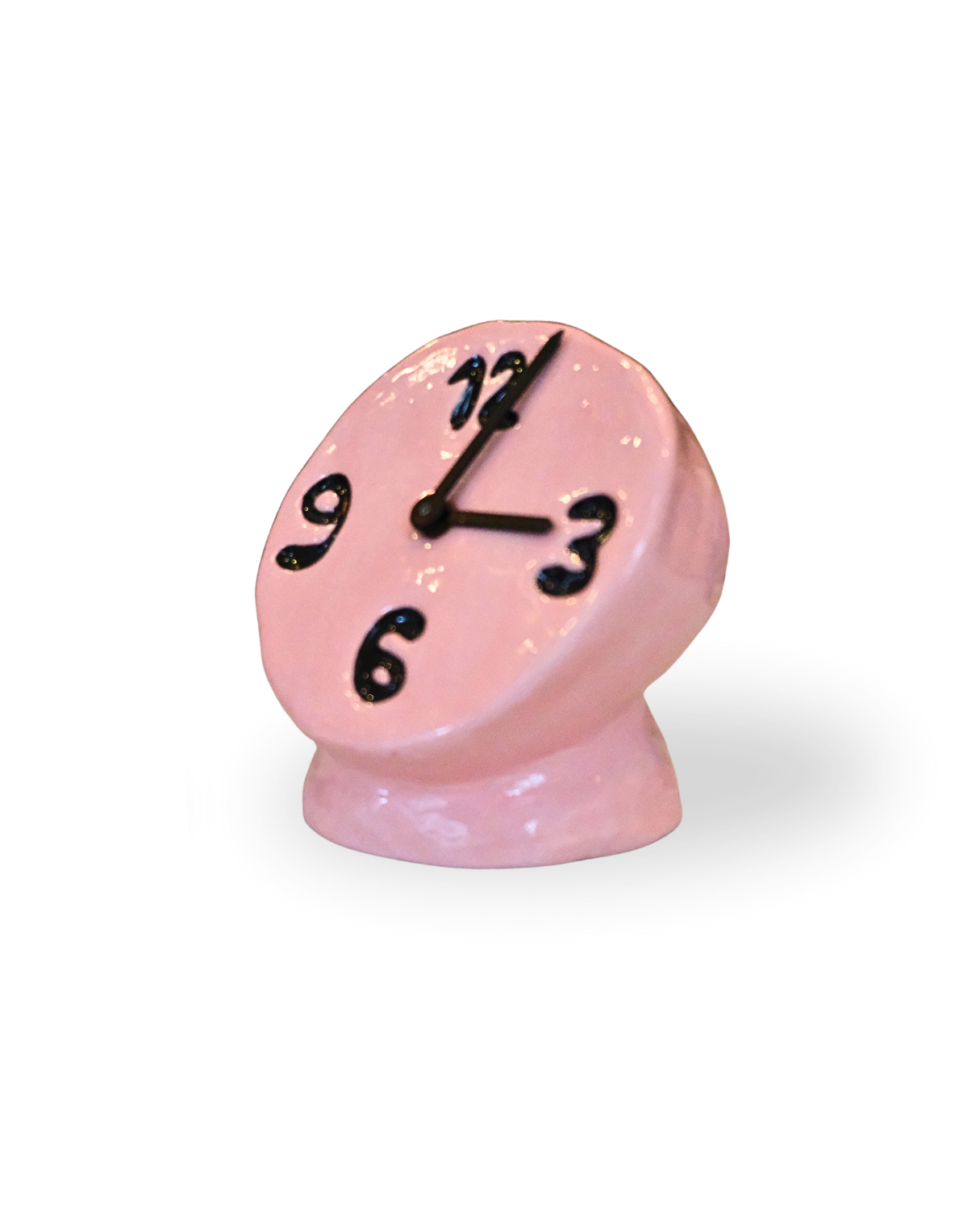 TIK TAK Handmade Blue Ceramic Clock