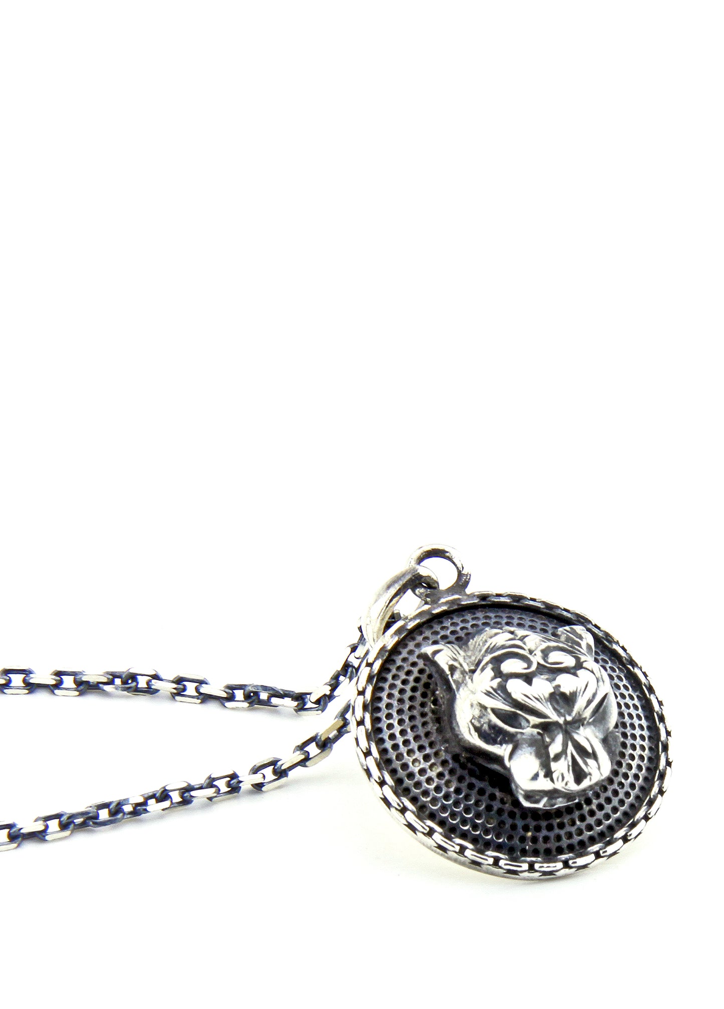 Men's Silver Necklace with End Detail