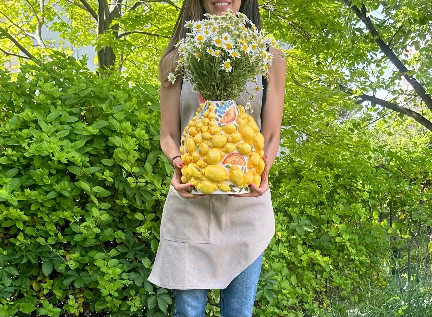 Lemon Whisperer – Limited Edition Handmade Ceramic Vase