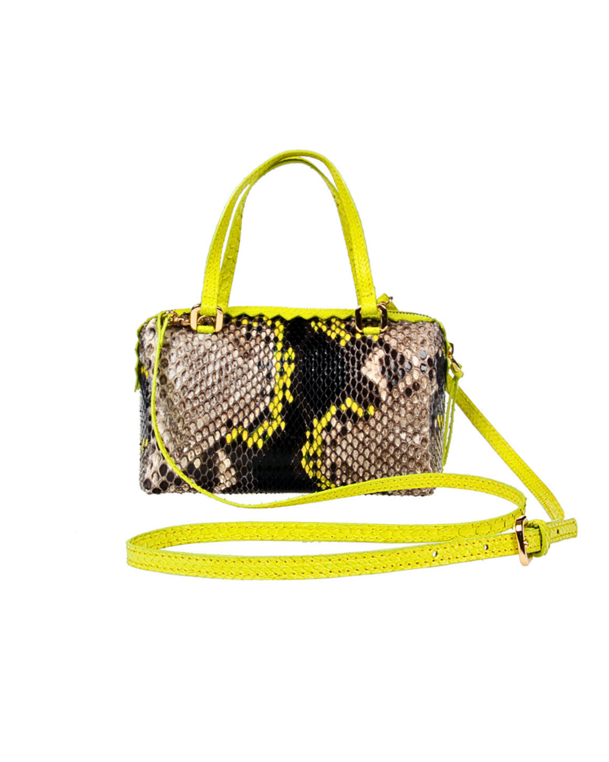 Delaware Italian Python Leather Handbag