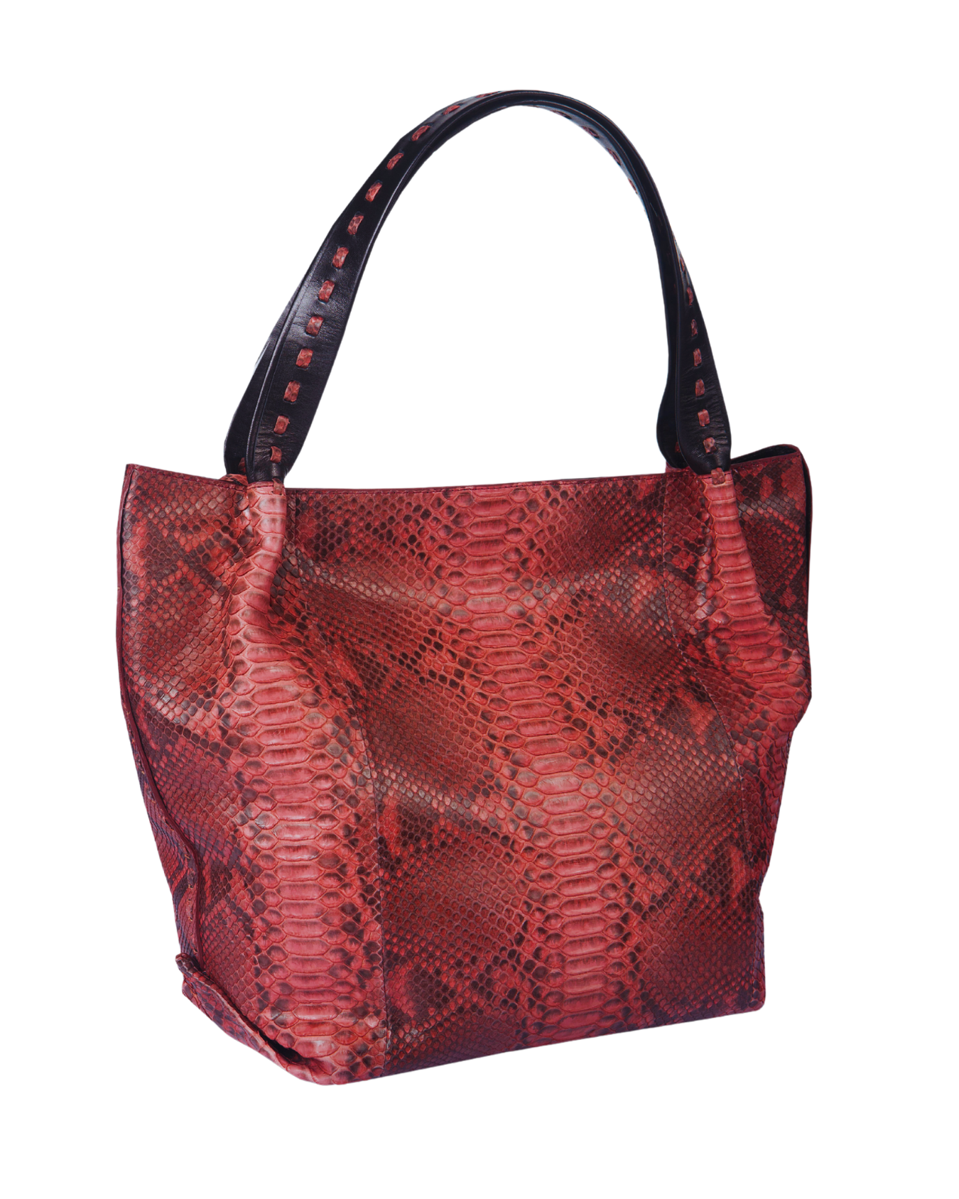 Texas Italian Python Leather Shoulder Bag