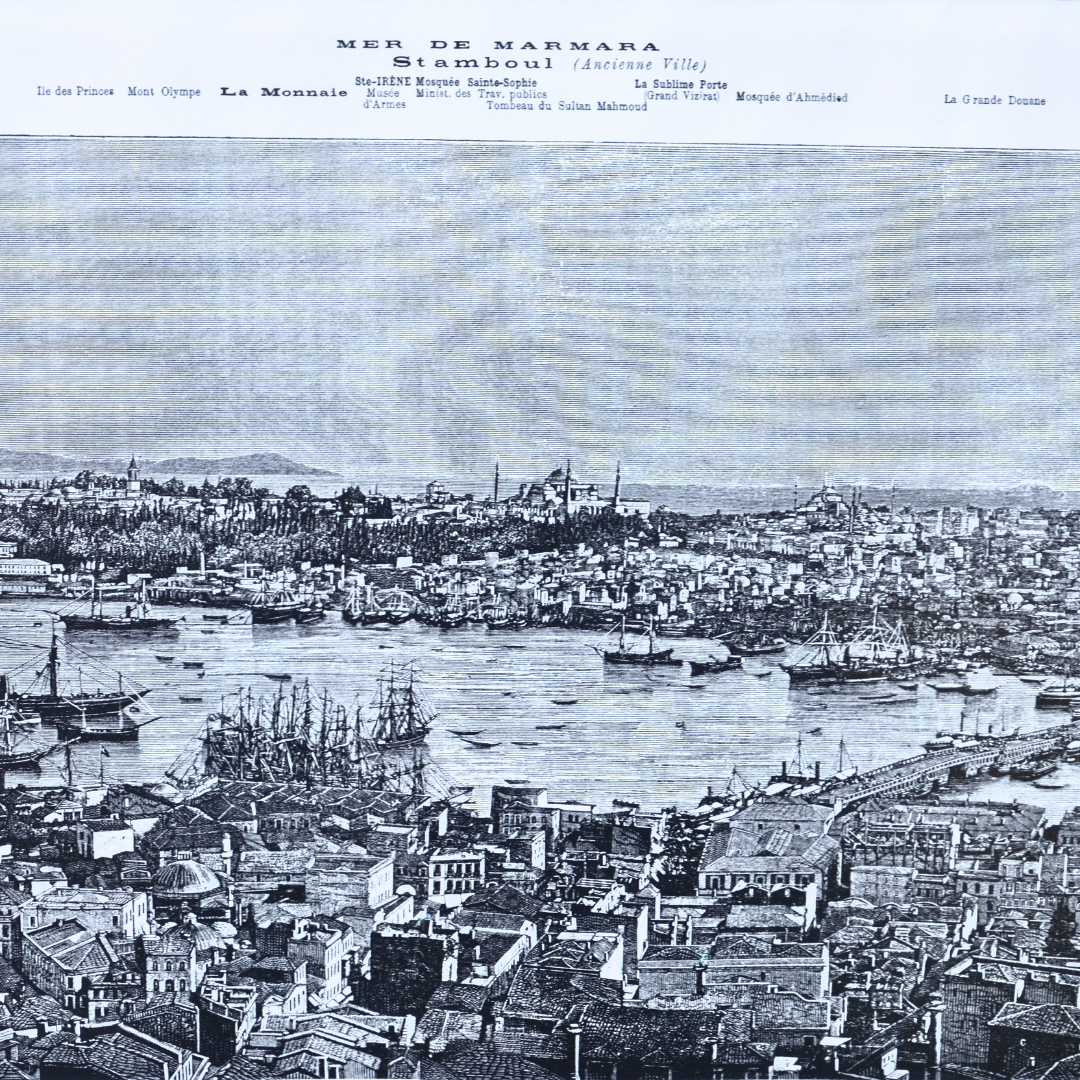 Antika 1876 Panorama de Constantinople