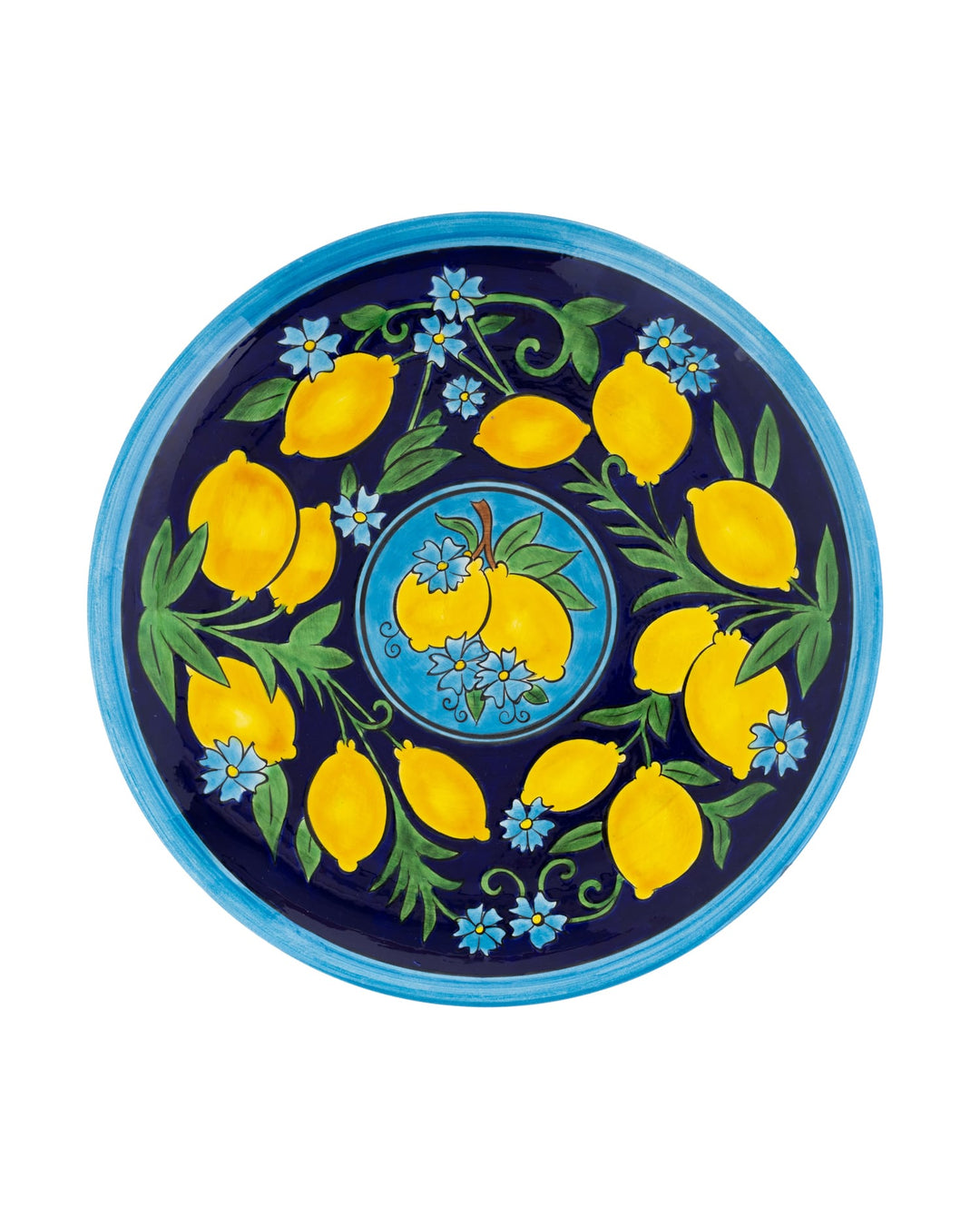 Amalfi Coast Handmade Blue Ceramic Dinner Plate (30 cm)