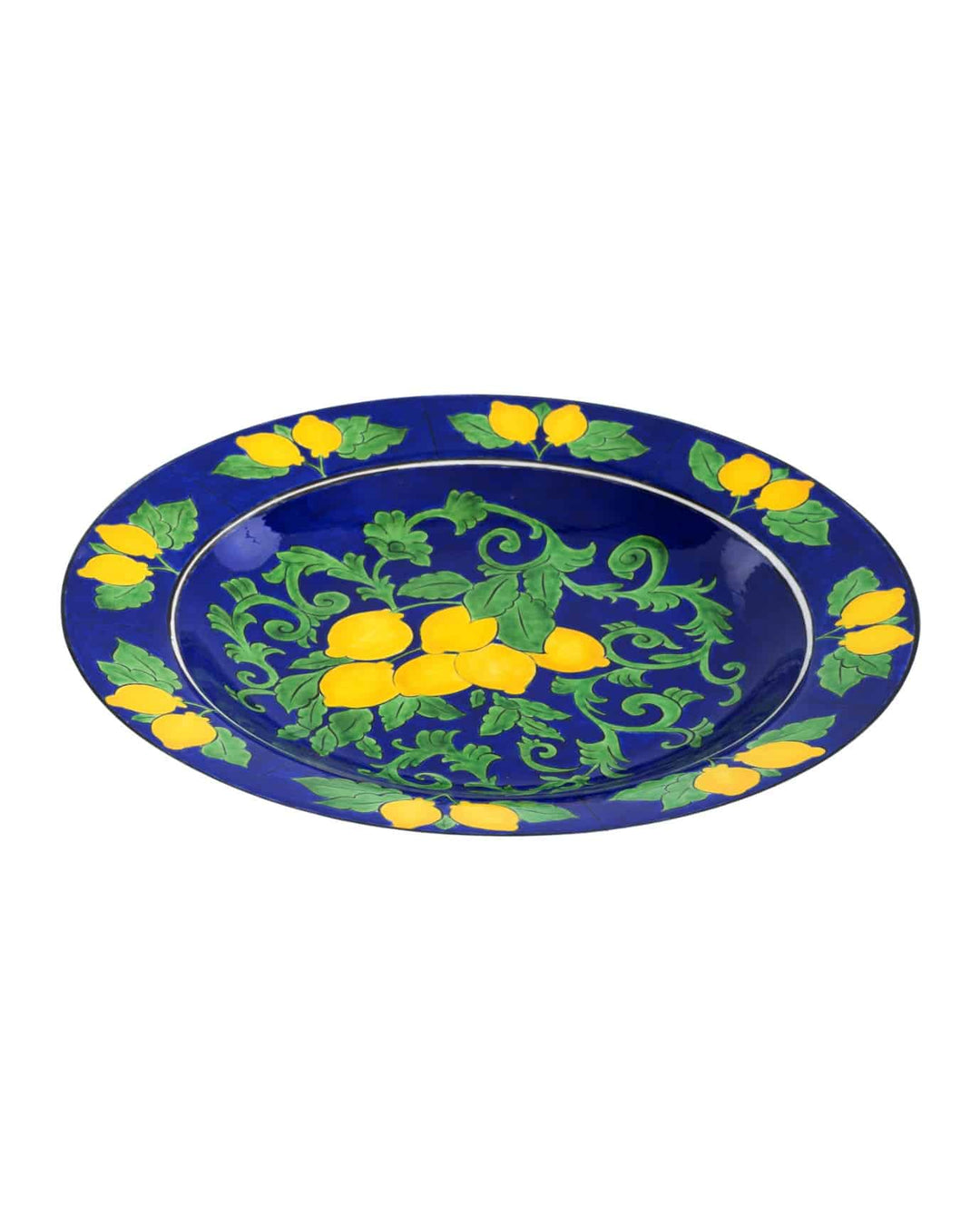 Amalfi Coast Handmade Cobalt Ceramic Maxi Salad Bowl (40 cm)