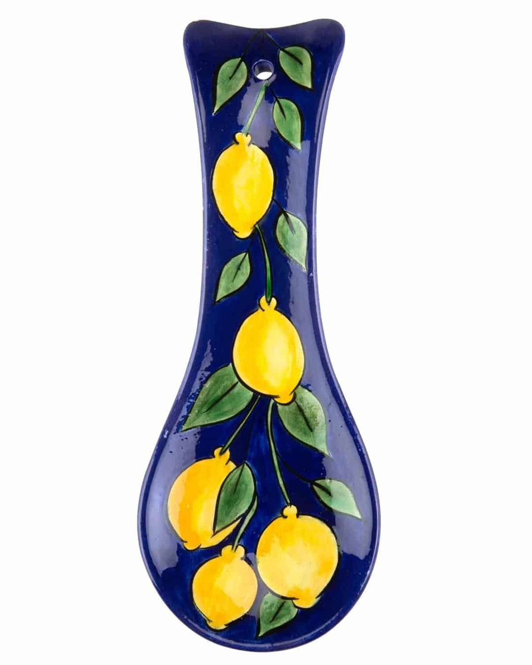Limon Desenli Kobalt Zeminli Kaşıklık