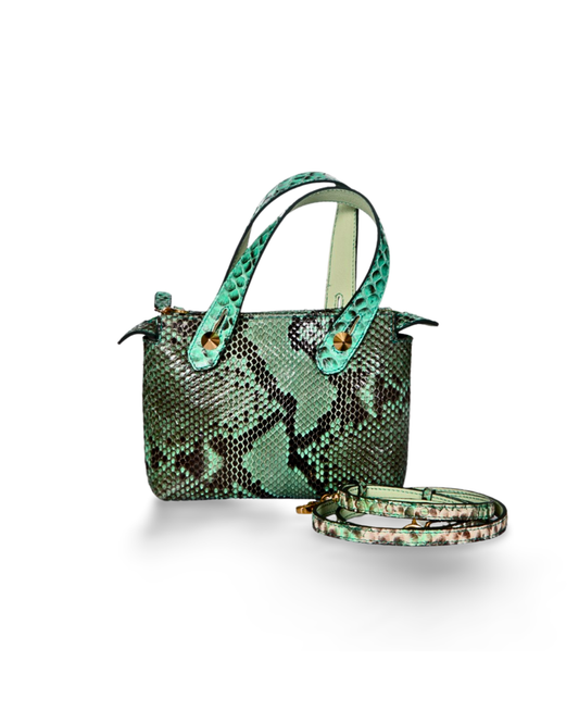 Angelic Italian Python Leather Handbag