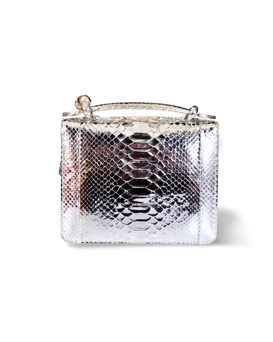 Annapolis Italian Python Leather Handbag