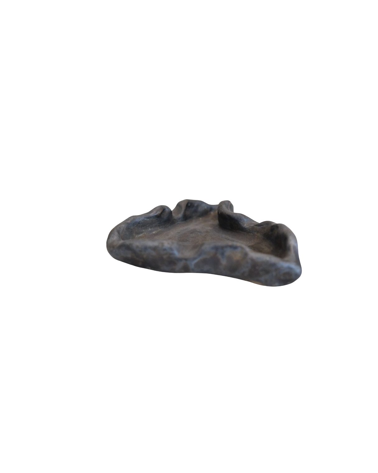 Ashdrop Handmade Black Oval Ceramic Ashtray