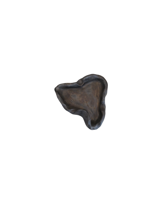 Ashdrop Handmade Black Oval Ceramic Ashtray
