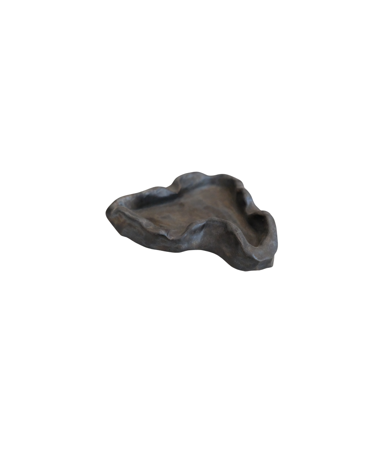 Ashdrop Handmade Black Oval Ceramic Ashtray