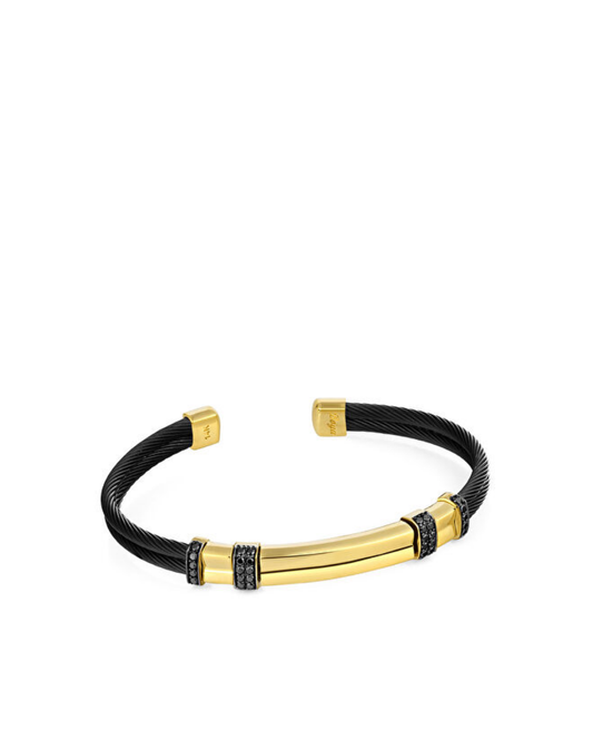 Auger Erkek Altın Cuff Bileklik