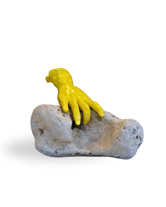 Bloomtouch Handmade Yellow Hand Sculpture