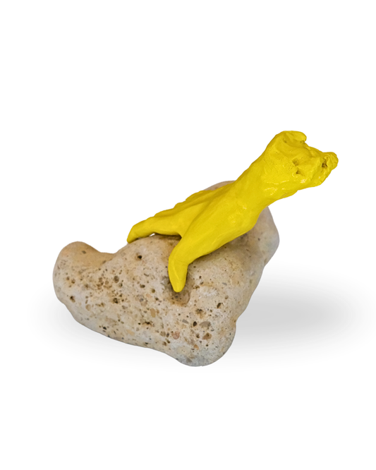 Bloomtouch Handmade Yellow Hand Sculpture