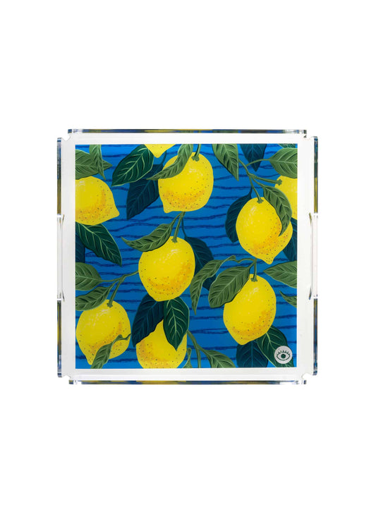 Blue Lemon Plexi Tepsi 25 x 25 cm