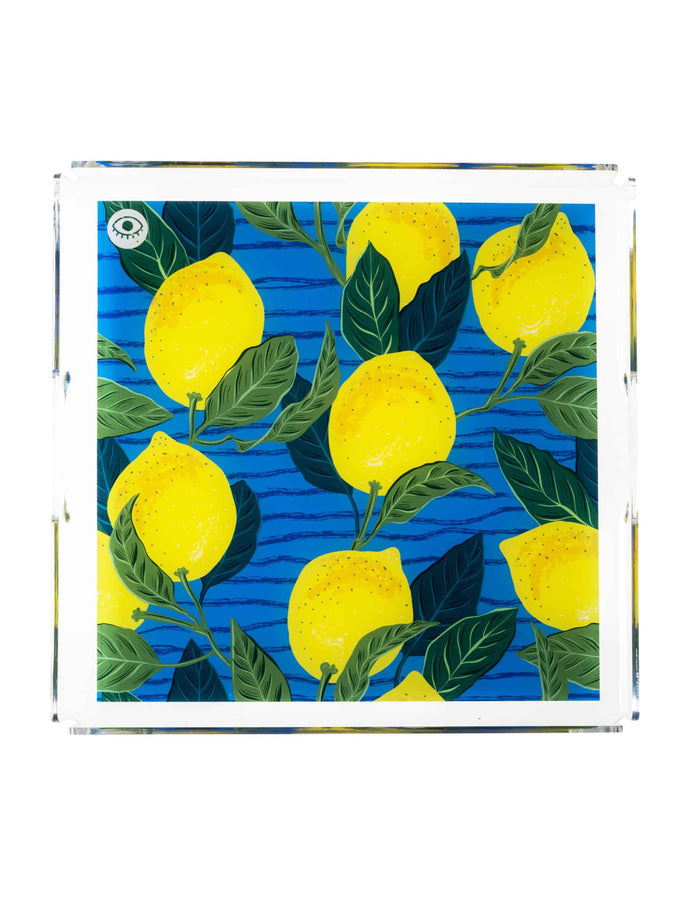 Blue Lemon Plexi Tepsi 33 x 33 cm