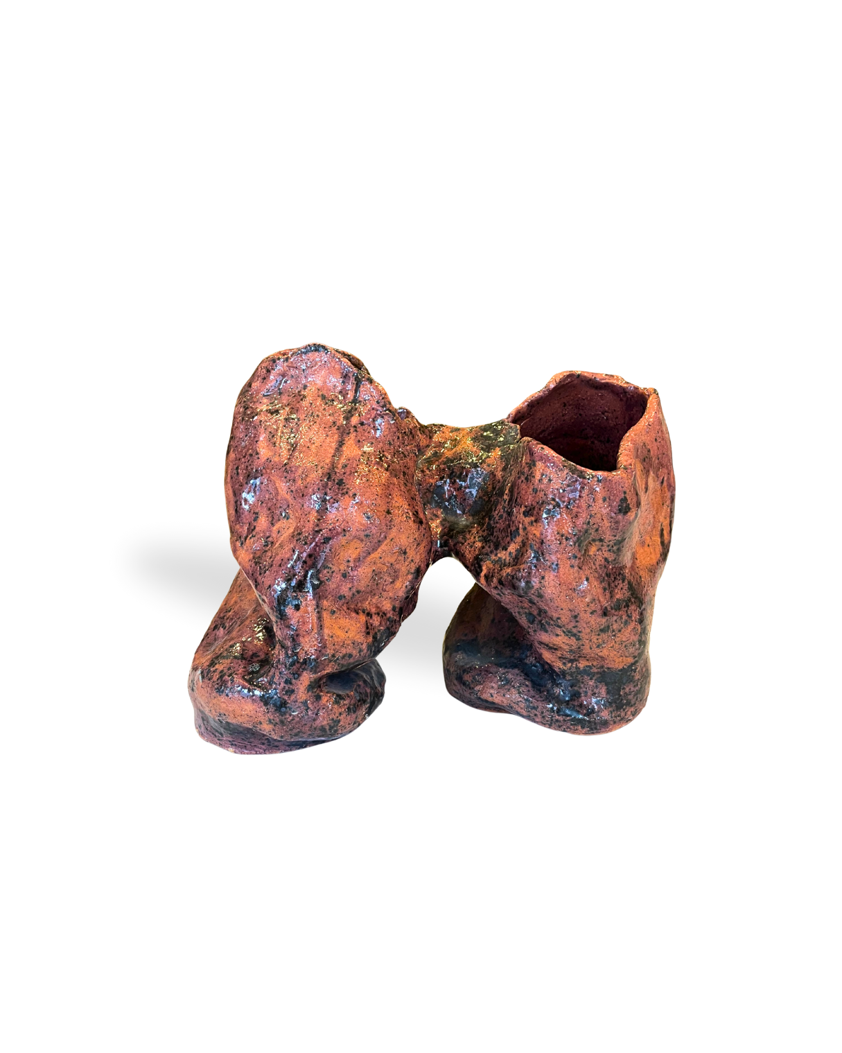 Emberflow Handmade Ceramic Rust Vase