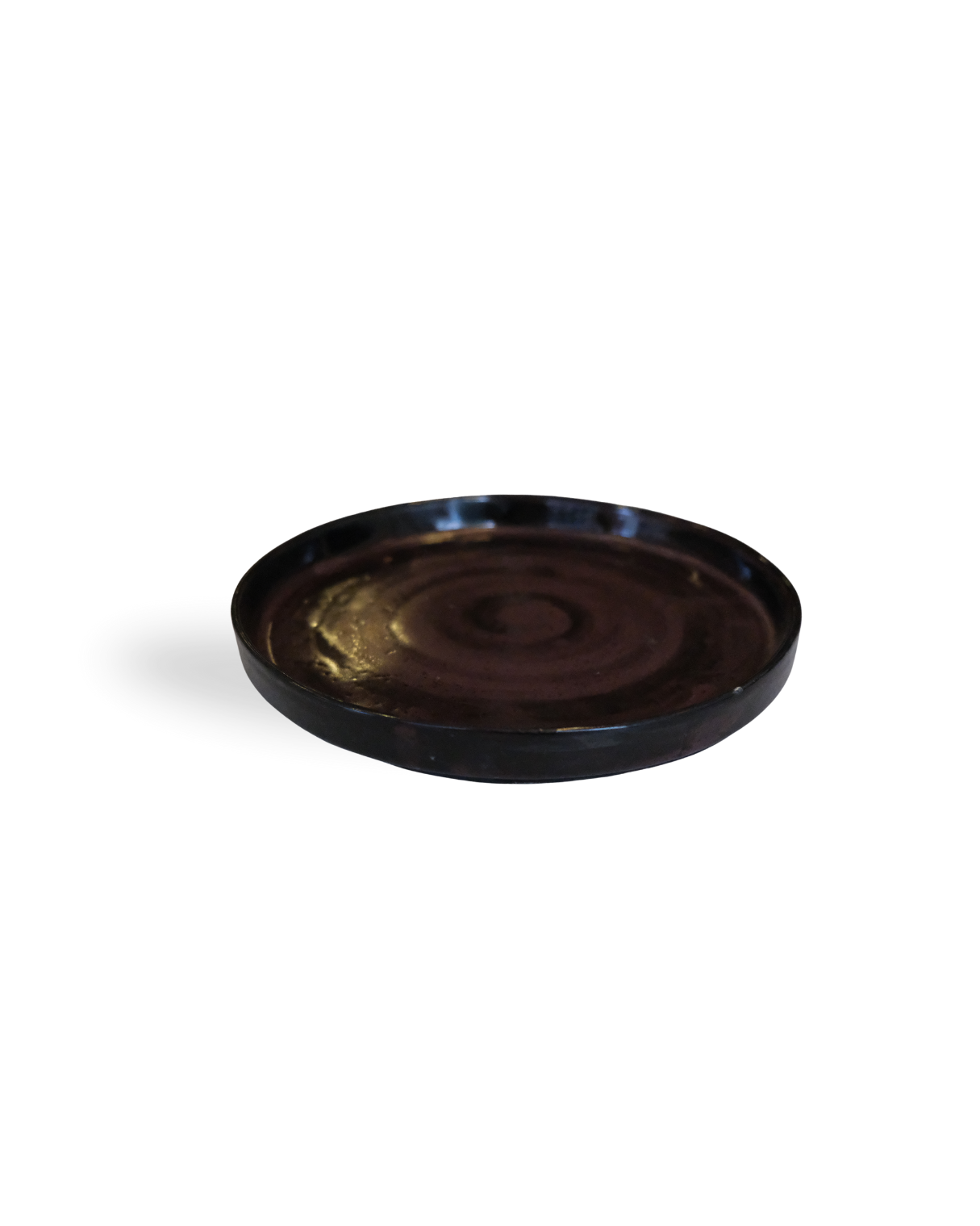 Garnet Hue Handmade Deep Red Ceramic Plate