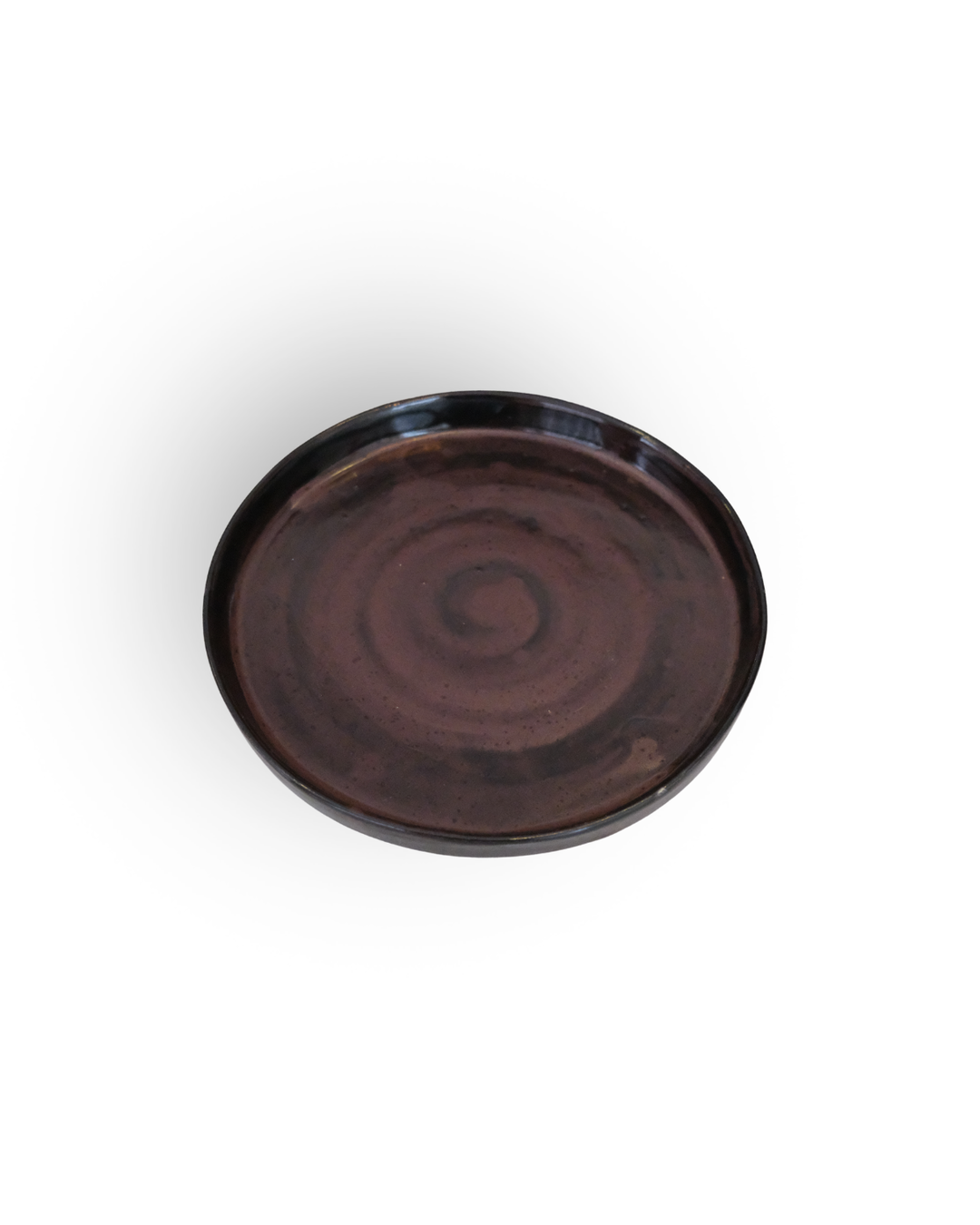 Garnet Hue Handmade Deep Red Ceramic Plate