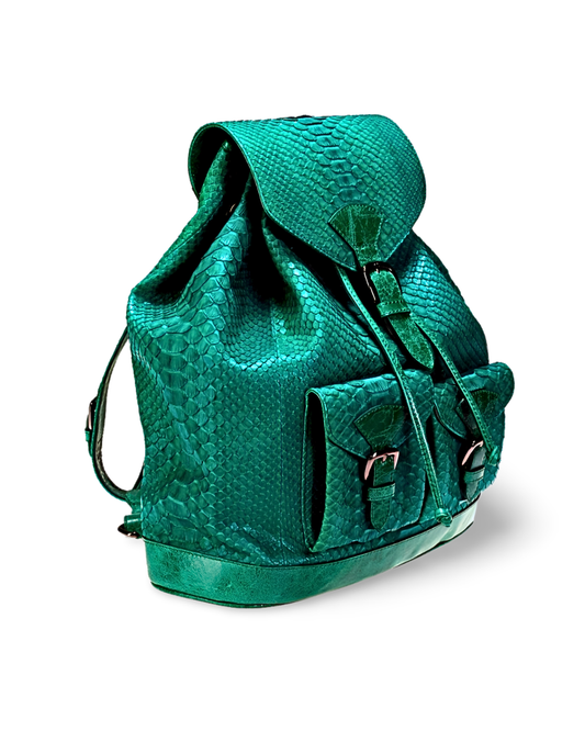 Genève Italian Python Leather Handbag