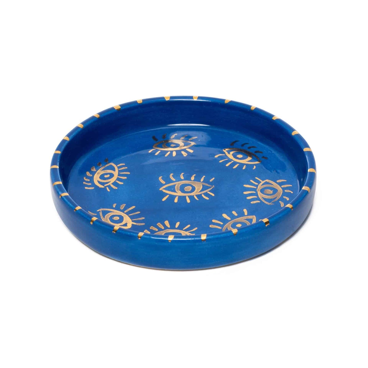 Gözlü Kobalt 24 Karat Gold Mini Plate