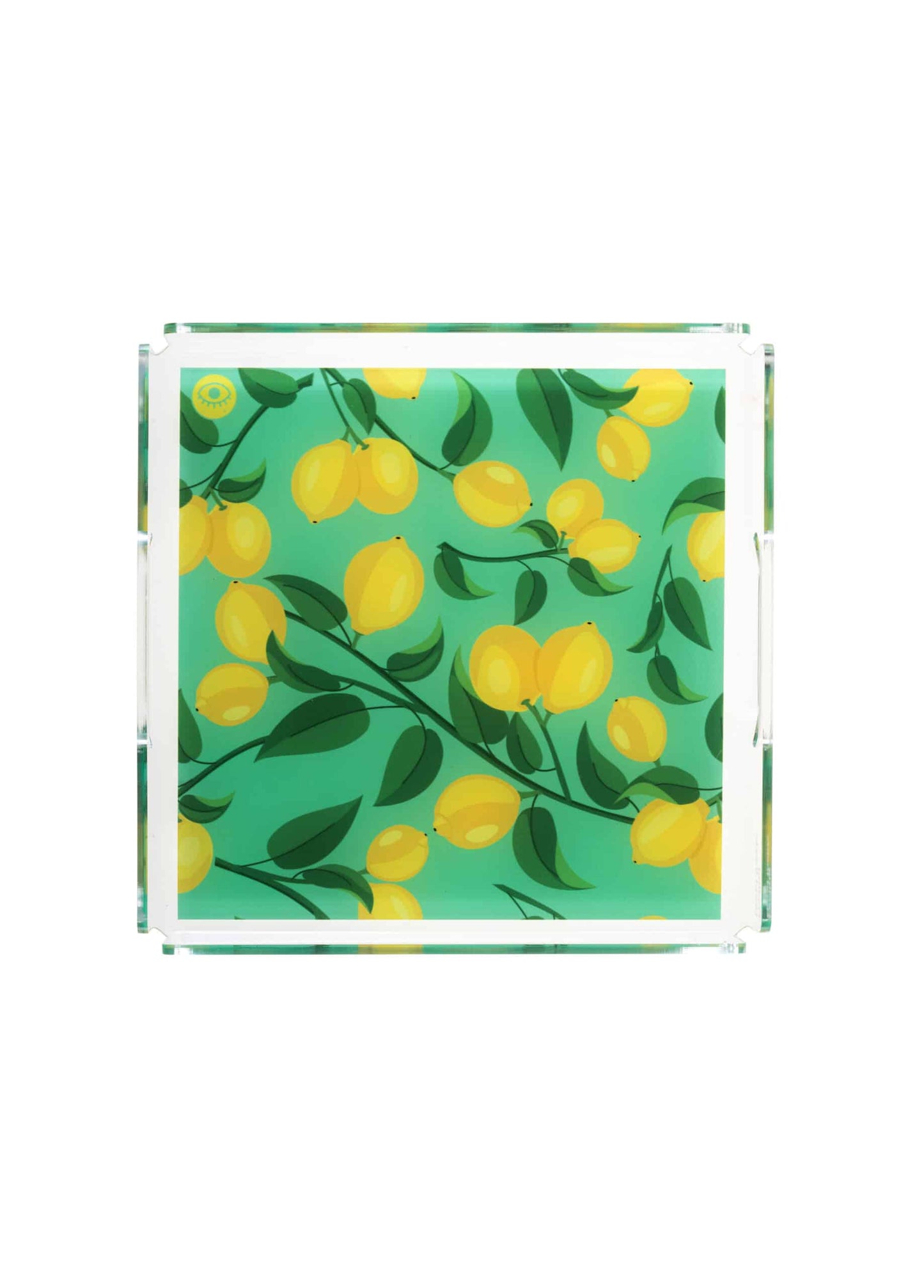 Green Lemon Plexi Tray 25 x 25 cm