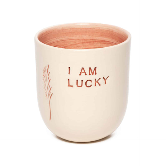 “I am Lucky” Pink Mood Mug