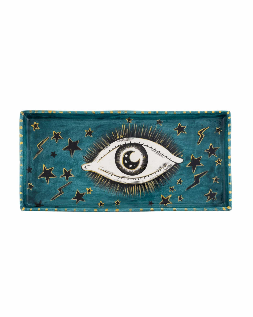 Yeşil Gözlü Handmade Seramik Tepsi