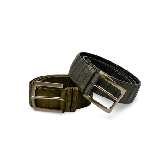 Kermit - Croco Leather Belt
