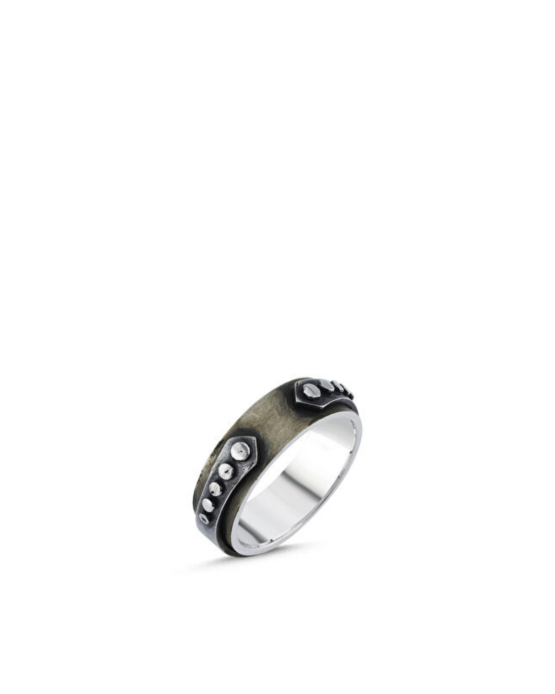 Knight Stud Men’s Silver Ring