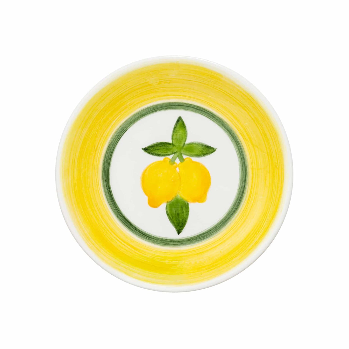 Lemon Splash Ceramic Sarı Pasta Tabağı (18 cm)