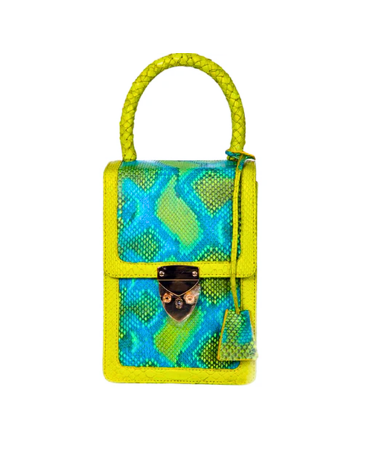 Marbella Italian Python Leather Handbag