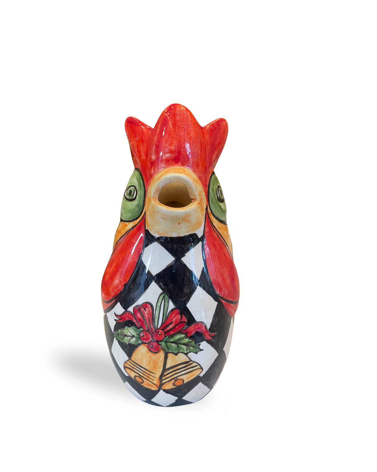 Monochrome Rooster Ceramic Carafe