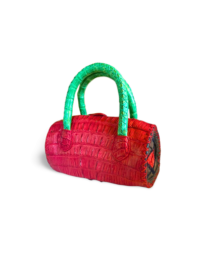 Mykonos Croco Leather Handbag
