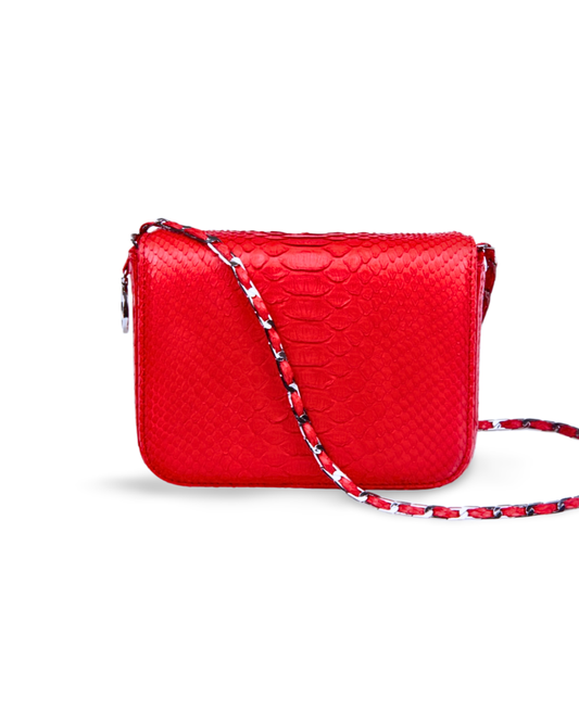 Downing Italian Python Leather Handbag